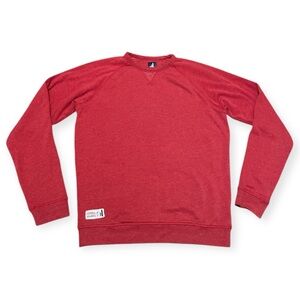 Men's Johnnie-O Pamlico Fleece Sweatshirt Red Size Medium